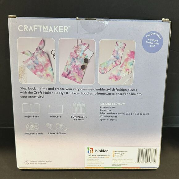 Hinkler Craftmaker Mini Tie Dye Kit - New Open Box - Picture 2 of 2